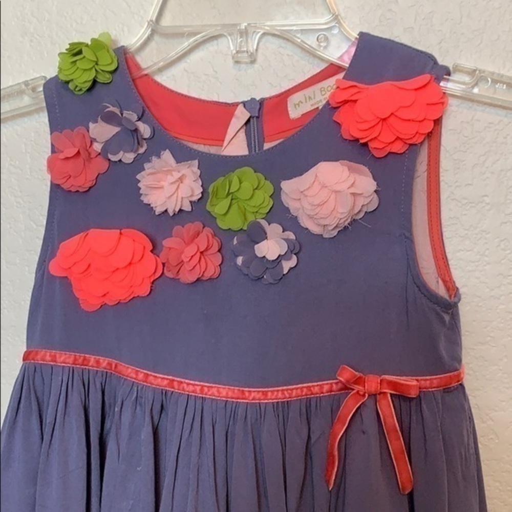 Mini Boden Lavender Dress with Flowers - Picture 4 of 8